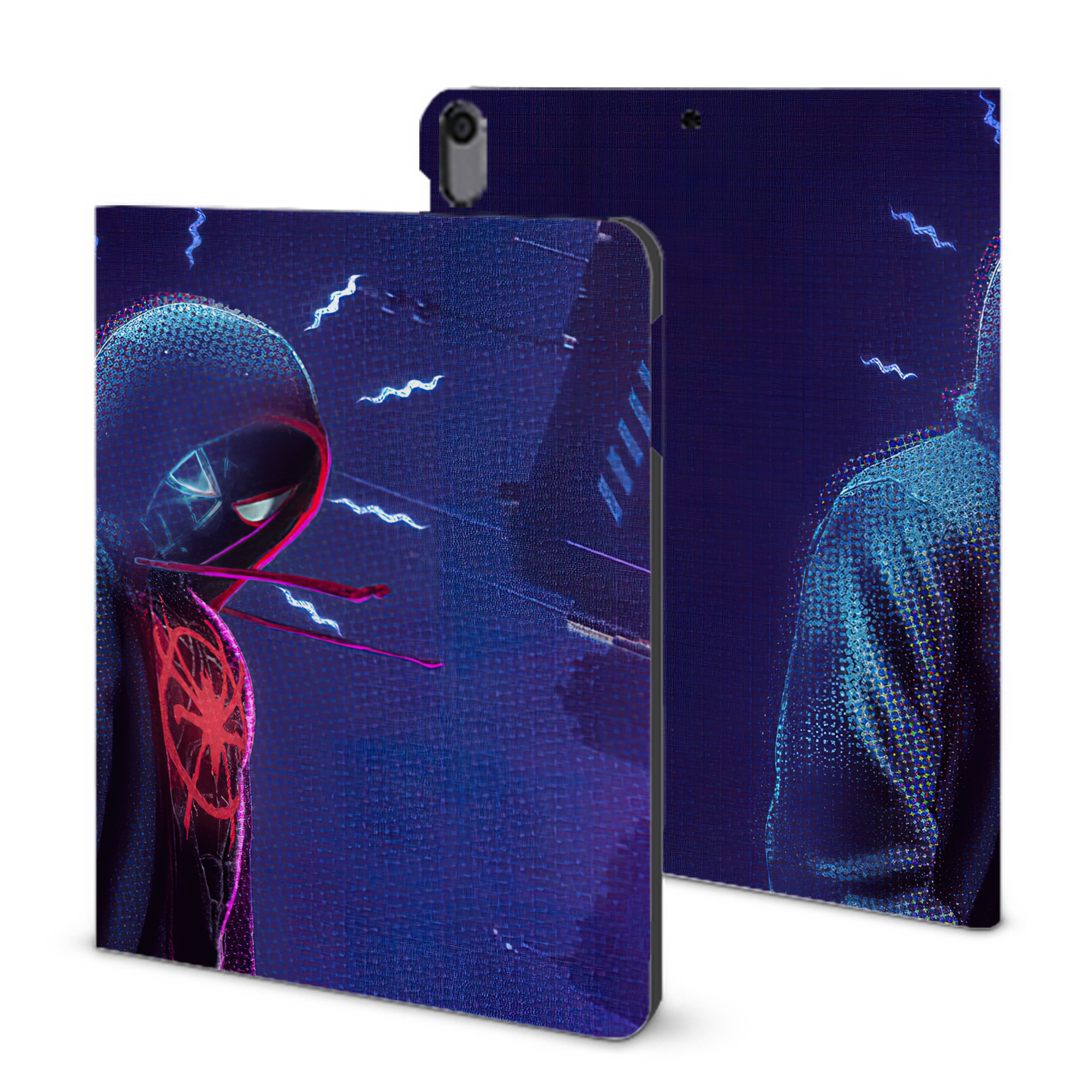 （画像用） Spider Man スパイダーマン IPad ケース ブック型 PUレザー TPU 耐衝撃 軽量 薄型 ペン収納なし 全面保護 IPad 各モデル対応